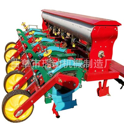 新款悬浮式玉米大豆高梁播种机施肥播种一体机精播机免耕浆腿4行图5
