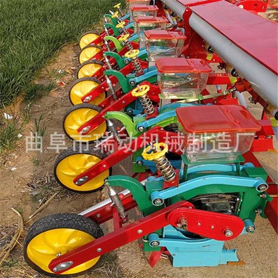 新款悬浮式玉米大豆高梁播种机施肥播种一体机精播机免耕浆腿4行图2