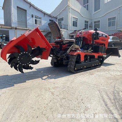 乘坐式田园管理机履带旋耕机多功能开沟农用果园耕地微耕机图3