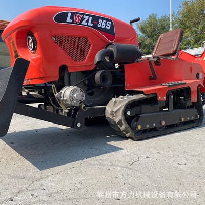 供应25马力履带式旋耕机 果园开沟施肥回填机 前置加装推土铲图5