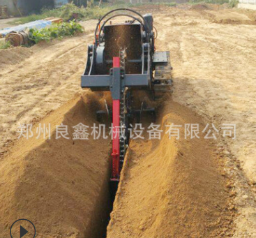 新型链条开沟机 农村水网建设开沟机 拖拉机带动链条开沟机图2