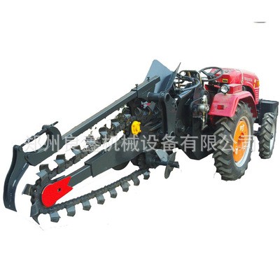新型链条开沟机 农村水网建设开沟机 拖拉机带动链条开沟机图5