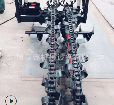 新型链条开沟机 农村水网建设开沟机 拖拉机带动链条开沟机