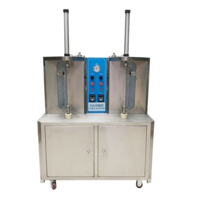 商场超市用气电一体凤梨菠萝削皮机不锈钢单头双头大型瓜果刮皮机图5