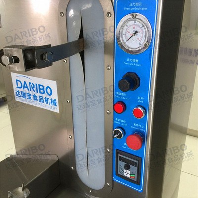 商场超市用气电一体凤梨菠萝削皮机不锈钢单头双头大型瓜果刮皮机图2