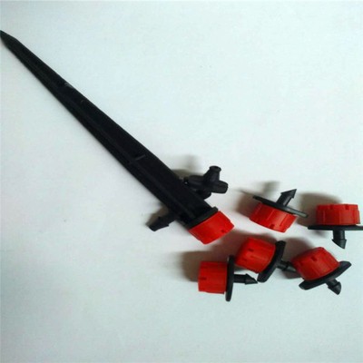 工厂供货 8孔地插式可调滴头 小红帽滴头 流量可调式滴头