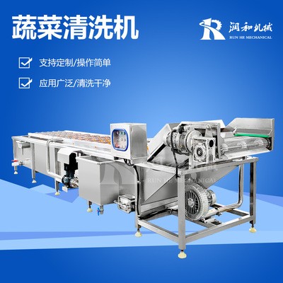 直供蔬菜清洗设备 全自动净菜清洗配套线 大型叶菜清洗机