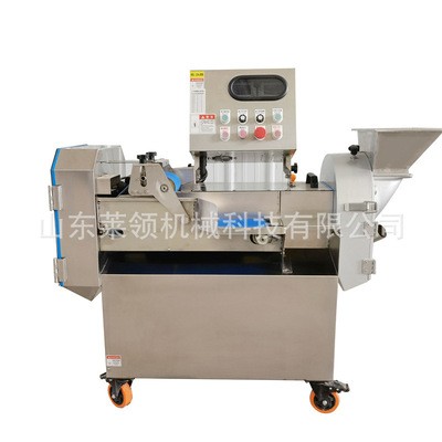 厅食堂瓜果蔬菜切菜设备 多功能根茎类双头切菜机 叶菜类切段设备图3