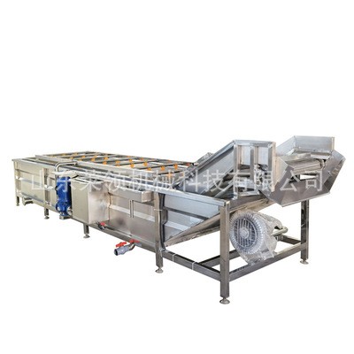 气泡冲浪喷淋洗果机 龙须菜车前草清洗机器 中草药薄荷气泡清洗机图2