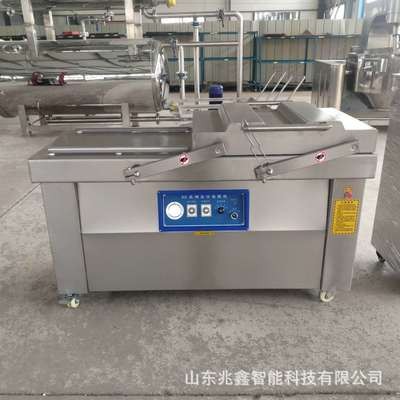 干湿两用真空抽气机 带汤酸菜真空包装机 商用大型600双室抽气机图3