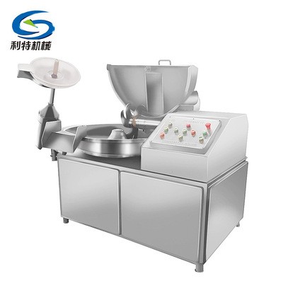 山东诸城 鱼肉斩拌机 鱼泥斩碎机 烤肠斩拌设备 利特机械图5