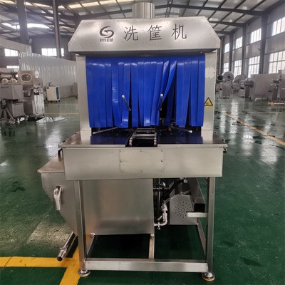 山东诸城塑料托盘清洗机 肉盘设备 周转筐清洗机 医用筐清洗机图2