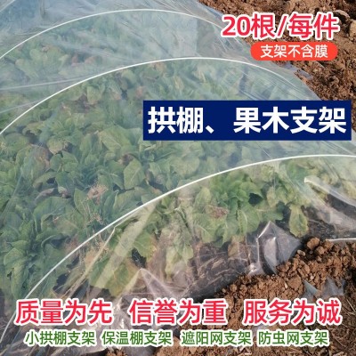 蔬菜棚支架保温棚花棚小拱棚拱杆农用园艺大棚骨架农业玻璃钢拱竿