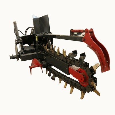 拖拉机链式开沟机 果园施肥开沟机 新型自来水管道挖沟机图4