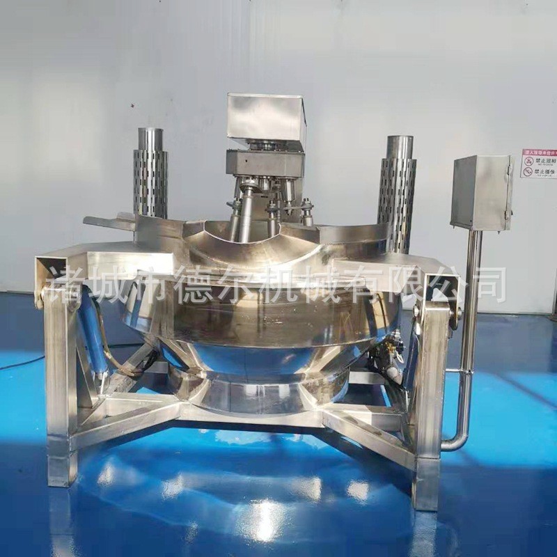 多爪行星搅拌炒锅全自动酱料火锅底料炒料机大型商用燃气加热炒锅图3