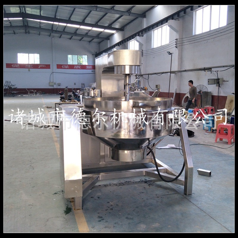 500升燃气行星搅拌炒锅 自动商用炒料机 大型火锅底料酱料炒锅图2