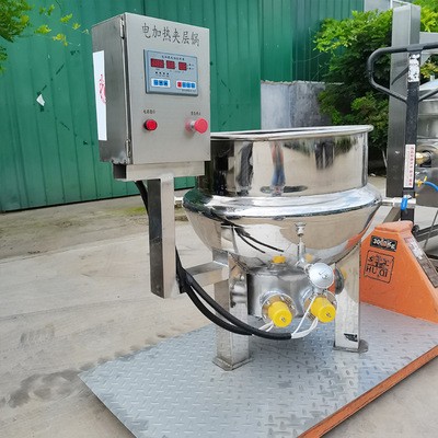 现货供应海鲜蒸煮夹层锅 电加热夹层锅 骨汤熬制夹层锅锅图3