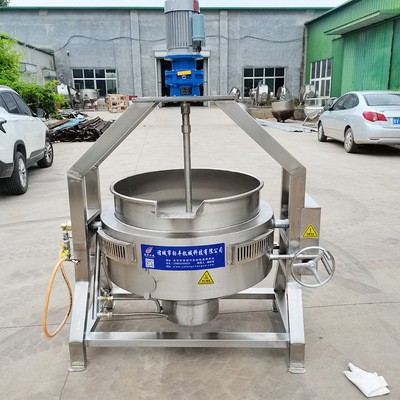 厂家供应 燃气搅拌夹层锅 海鲜蒸煮夹层锅 骨汤熬制夹层锅锅图3