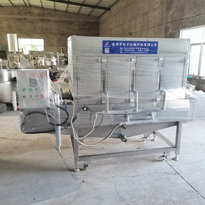 全自动控温燃气加热油炸锅 自动出料自动出锅带搅拌油炸机图3