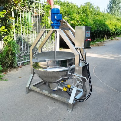 现货供应 电加热搅拌夹层锅 海鲜蒸煮夹层锅 骨汤熬制夹层锅锅图3