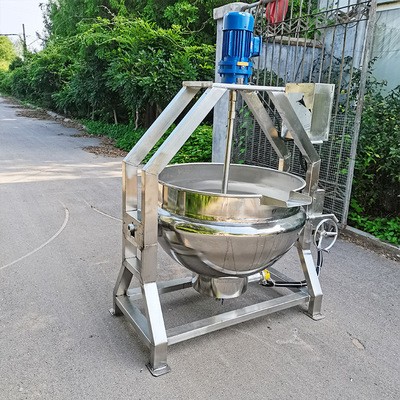 现货供应 电加热搅拌夹层锅 海鲜蒸煮夹层锅 骨汤熬制夹层锅锅图2