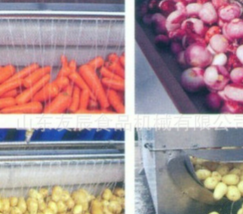 红薯土豆毛辊去皮机 土豆厂家加工定制流水线 土豆清洗净菜生产线