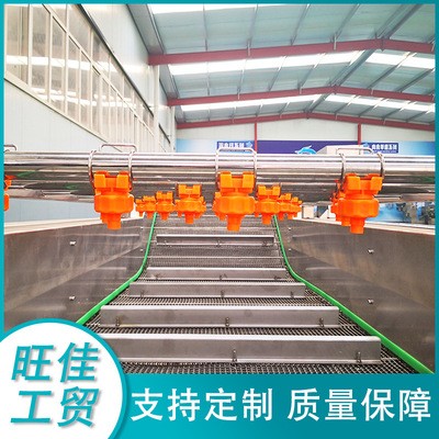 不锈钢全自动果蔬清洗线 高压气泡清洗机 油麦菜金针菇清洗设备图3