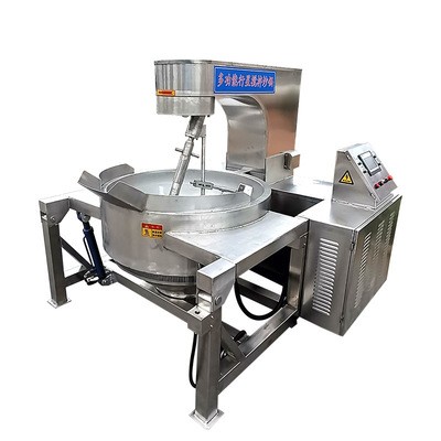 全自动预制菜炒锅 中央厨房食堂炒菜机 电磁酱料行星搅拌炒锅图5