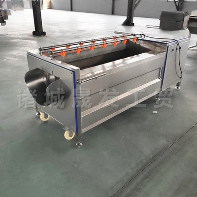 餐厅厨房土豆清洗机 红薯地瓜去皮清洗机 杏子抛光清洗设备视频图2