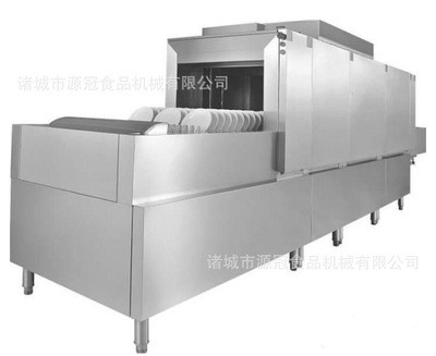 厂家供应学校工厂酒店用碗碟清洗机 长龙式餐盘清洗机