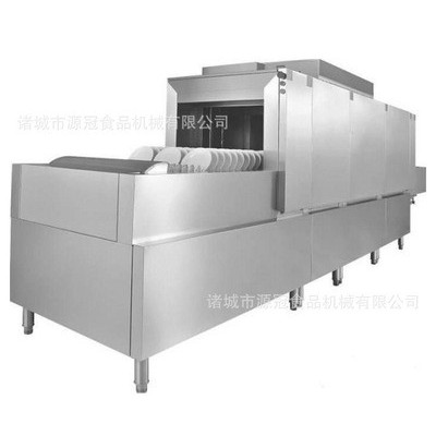 厂家供应学校工厂酒店用碗碟清洗机 长龙式餐盘清洗机