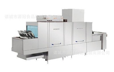 厂家供应学校工厂酒店用碗碟清洗机 长龙式餐盘清洗机图2