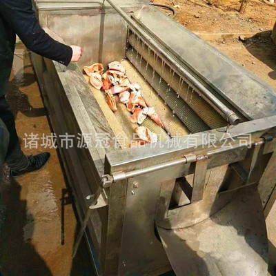 厂家批发不锈钢毛刷清洗机 羊蹄清洗机 连续式猪脚清洗机容量大Y图2