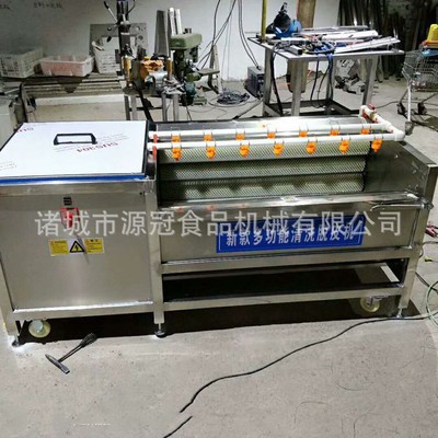 厂家批发不锈钢毛刷清洗机 羊蹄清洗机 连续式猪脚清洗机容量大Y图4