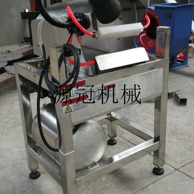 韭菜去皮机 韭菜 蒜苗香菜根部去泥机 采用高压气冲式 源冠机械图2