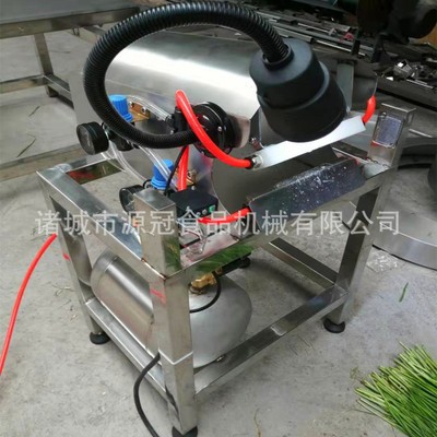 韭菜去皮机 韭菜 蒜苗香菜根部去泥机 采用高压气冲式 源冠机械图3