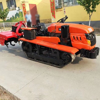 履带拖拉机 多功能大棚王 单缸多缸田园管理机 电启动 送旋耕机