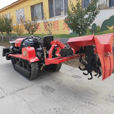 履带拖拉机 多功能大棚王 单缸多缸田园管理机 电启动 送旋耕机图3