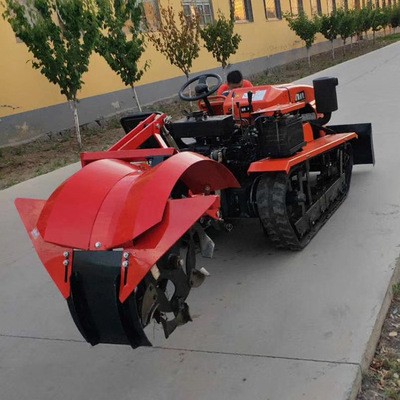 履带拖拉机 多功能大棚王 单缸多缸田园管理机 电启动 送旋耕机图2