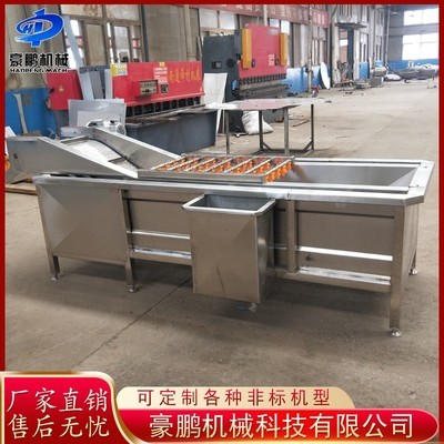 多功能果蔬气泡清洗机 全自动蔬菜辣椒清洗机 净菜加工设备图5