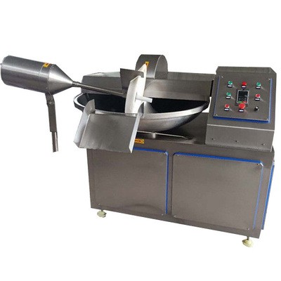 全自动大型鱼肉斩拌机 牛肉丸斩拌机125型鱼豆腐变频斩拌机多少钱图4