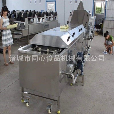 全自动土豆漂烫流水线 豆角 毛豆杀青机 水果蔬菜蒸煮漂烫机图2