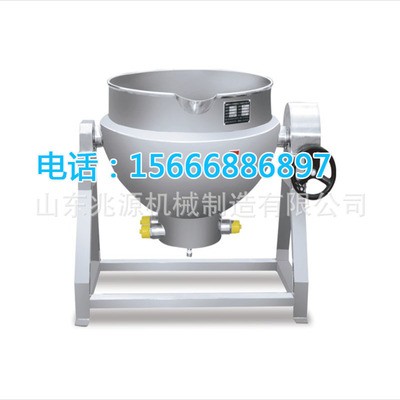 可倾燃气夹层锅 莲蓉行星炒制锅 冬瓜蓉炒料锅全自动月饼馅料炒锅图3