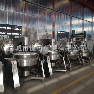 全自动行星搅拌炒锅 可定做电加热火锅底料炒锅 大型食堂炒菜机图3