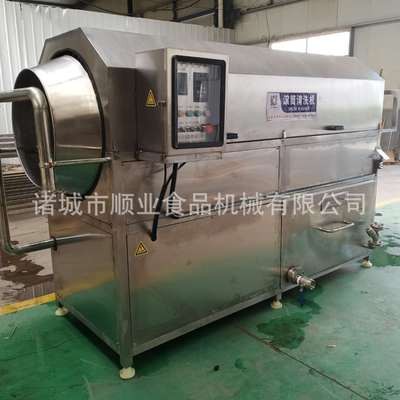 供应滚筒清洗机果蔬 玉米滚筒喷淋清洗机价格 核桃仁滚筒清洗机