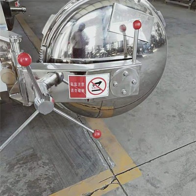 商用卧室电加热杀菌锅双锅喷淋式不锈钢杀菌锅真空豆干鸭蛋灭菌器图2