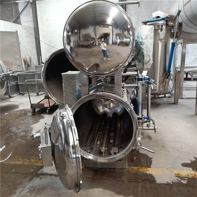 供应肉制品卧式杀菌锅真空烧鸡烧鸭杀菌设备121度卧式杀菌机器厂图2