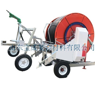 农业大田浇地灌溉设备75-300高扬程农用自走式全自动卷盘式喷灌机图5