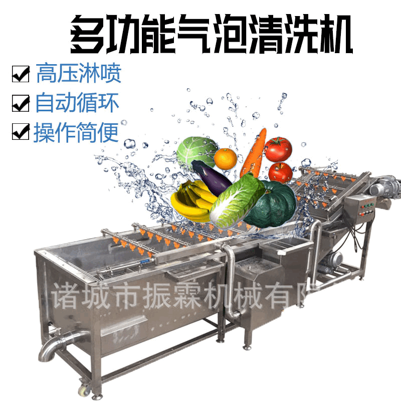 蔬菜清洗机 全自动连续式清洗设备 高压果蔬清洗机去杂气泡清洗机图5