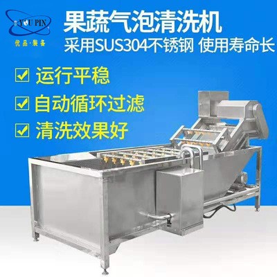 蔬菜清洗生产线 不锈钢净菜加工设备 蔬菜清洗设备 气泡清洗机